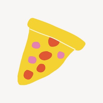 Pizza sticker, cute doodle in colorful | Free Vector Illustration - rawpixel