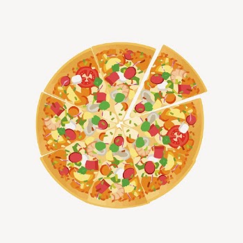 Pizza sticker, fast food illustration | Free Vector - rawpixel