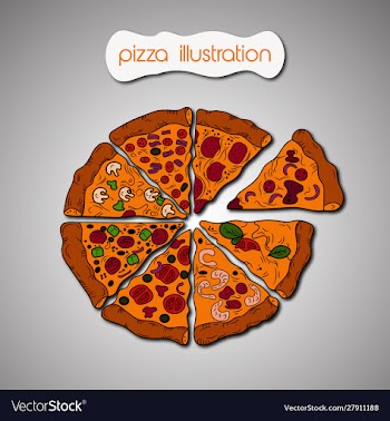 Pizza vector image