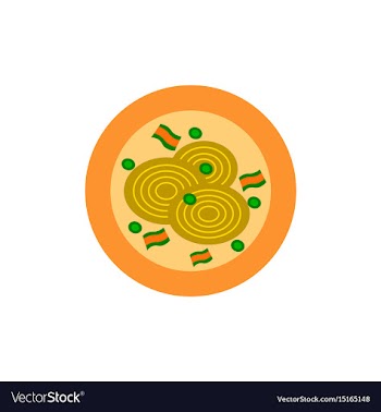 Pizza with onion simple pizza vector image