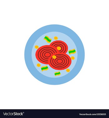 Pizza with onion simple pizza vector image
