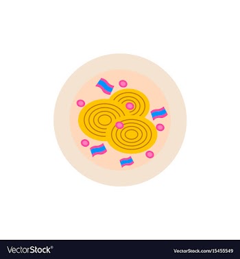 Pizza with onion simple pizza vector image