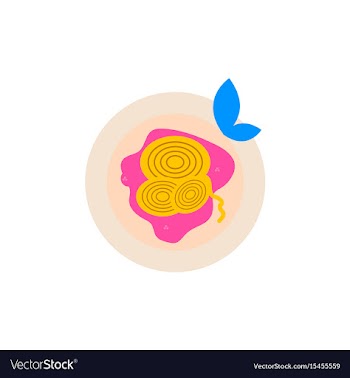 Pizza with onion simple pizza vector image