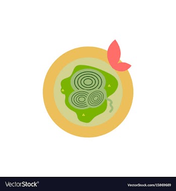 Pizza with onion simple pizza vector image