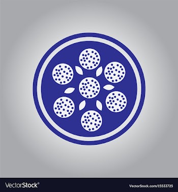 Pizza with salami simple vector image