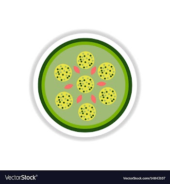 Pizza with salami sticker vector image