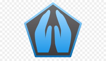 Place Of Worship, Temple, Worship, Logo, Electric Blue PNG
