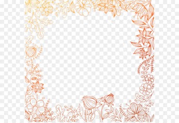 Placemat Area Pattern - Painted Floral border background vector material 