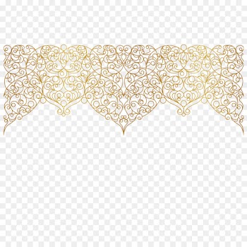 Placemat Yellow Pattern - Decorative gold base 