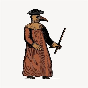 Plague doctor  clipart, vintage | Free Vector - rawpixel