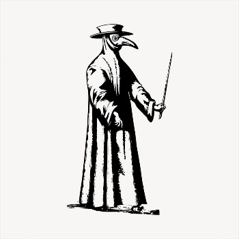 Plague doctor  clipart, vintage | Free Vector - rawpixel