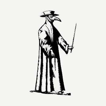 Plague doctor drawing, vintage illustration | Free PSD - rawpixel