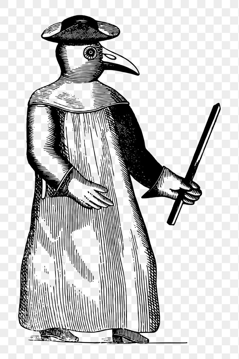 Plague doctor png sticker, vintage | Free PNG - rawpixel
