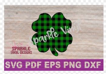 Plaid Four Leaf Clover - Poster