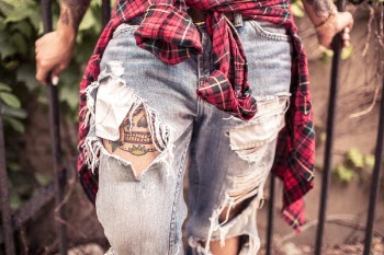 Plaid Shirt &amp; Jeans Free Photo 