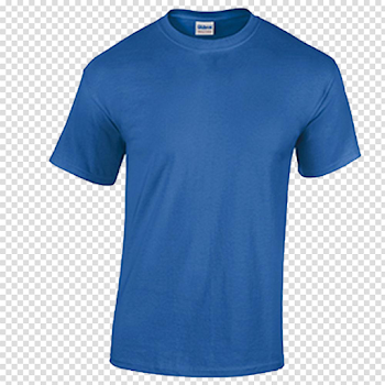 Plain Blue T-Shirt PNG Image Transparent Background