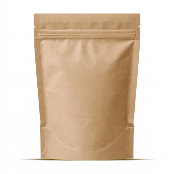 Plain Kraft Paper Stand-Up Pouch Mockup