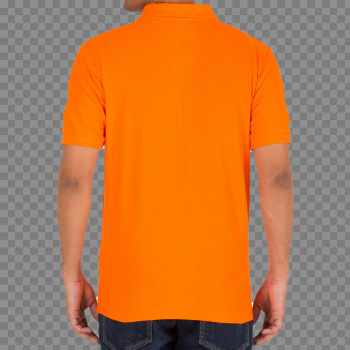 Plain Orange T-Shirt PNG High-Quality Image