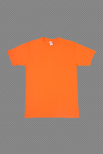 Plain Orange T-Shirt PNG Image