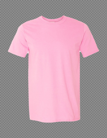 Plain Pink T-Shirt Transparent Image