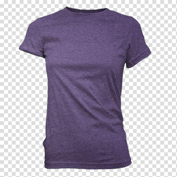 Plain Purple T-Shirt Transparent Image