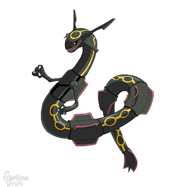 Plain shiny Rayquaza by GravitonDrift -- Fur Affinity [dot] net