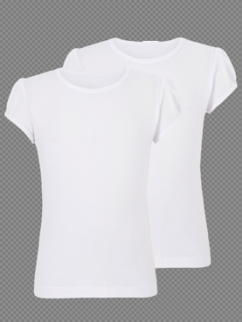 Plain White T-Shirt PNG Download Image