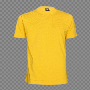 Plain Yellow T-Shirt PNG Image Background