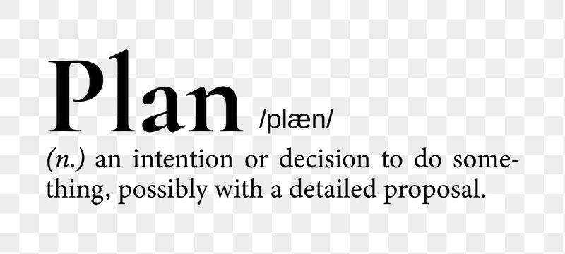 Plan png dictionary word sticker, | Free PNG - rawpixel