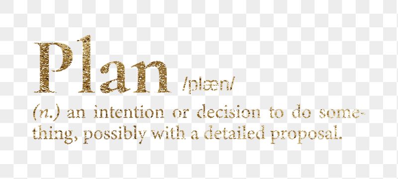 Plan png dictionary word sticker, | Free PNG - rawpixel