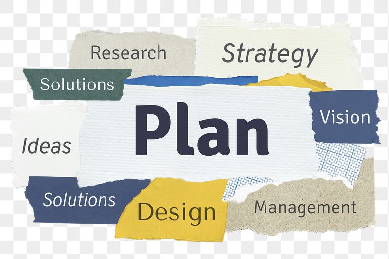 Plan png word sticker typography, | Free PNG - rawpixel