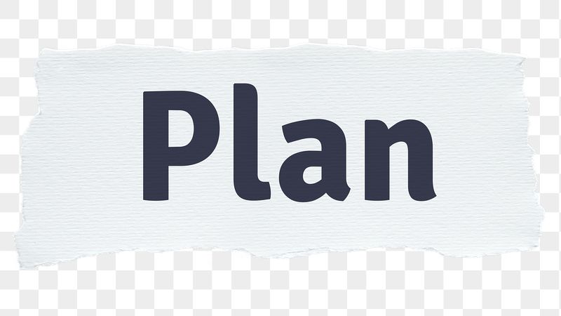 Plan png word sticker typography, | Free PNG - rawpixel