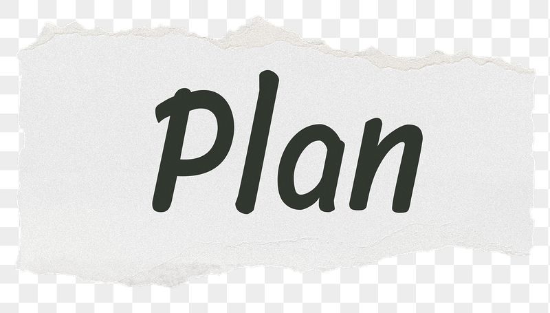 Plan png word sticker typography, | Free PNG - rawpixel
