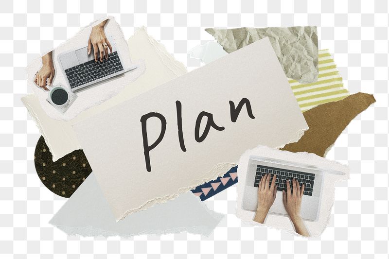 Plan png word sticker typography, | Free PNG - rawpixel