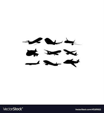plane international set icon design