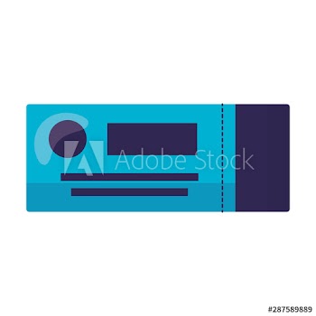 Plane ticket vector design