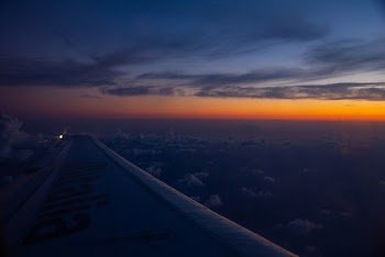 Plane Wings Flying on Sky Under Blue Sky
