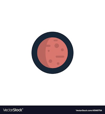 planet creative icon flat from space exploration