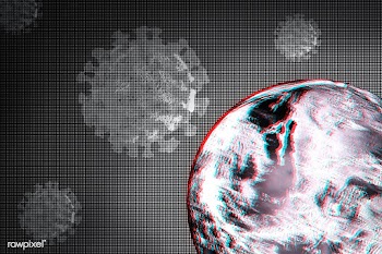 Planet earth against coronavirus background | Free  illustration - 2316350