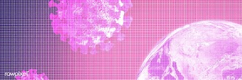 Planet earth against coronavirus pink background | Free  illustration - 2316933