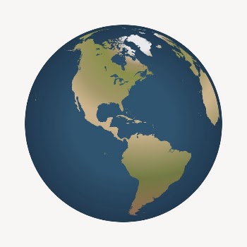 Planet earth clipart, environment illustration | Free Vector - rawpixel