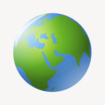 Planet earth clipart illustration psd. | Free PSD - rawpixel