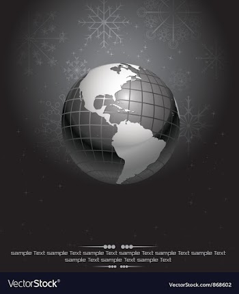 Planet earth on an abstract background vector image