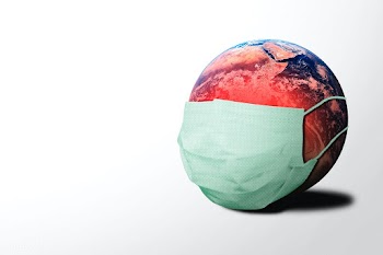 Planet earth wearing a mask while infected with coronavirus | Free  illustration - 2301410