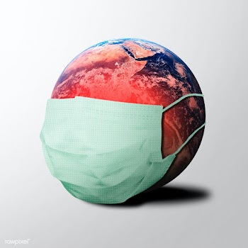 Planet earth wearing a mask while infected with coronavirus | Free  illustration - 2301411