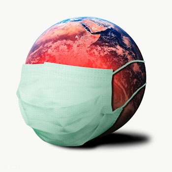 Planet earth wearing a mask while infected with coronavirus transparen.. | Free  transparent png - 2301414