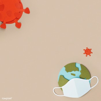Planet earth wearing a paper craft face mask during the coronavirus pa.. | Free  photo - 2313574