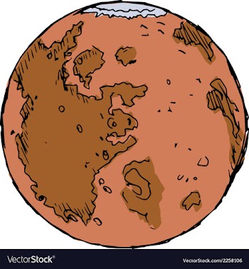Planet Mars vector image