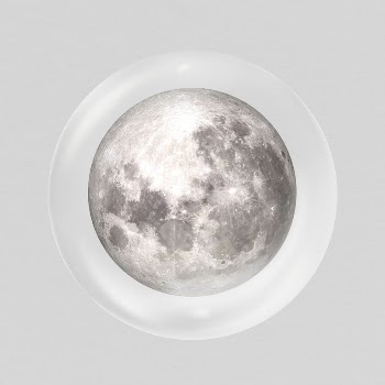 Planet moon sticker, galaxy bubble, | Free PSD - rawpixel