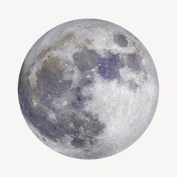 Planet moon sticker, galaxy image | Free PSD - rawpixel
